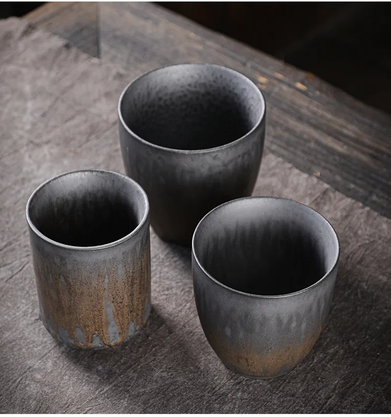 Taza de té grande Vintage, taza maestra, individual, juego de té de kung fu de cerámica vintage japonesa, taza de té, taza de café, agua