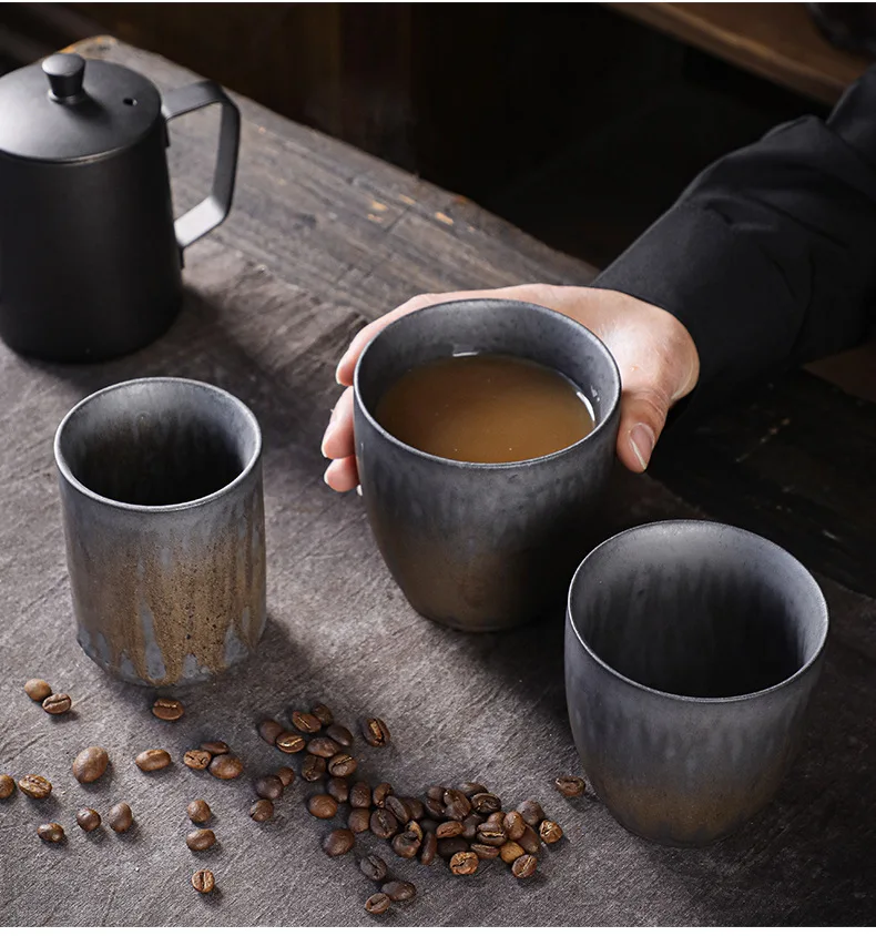 Taza de té grande Vintage, taza maestra, individual, juego de té de kung fu de cerámica vintage japonesa, taza de té, taza de café, agua