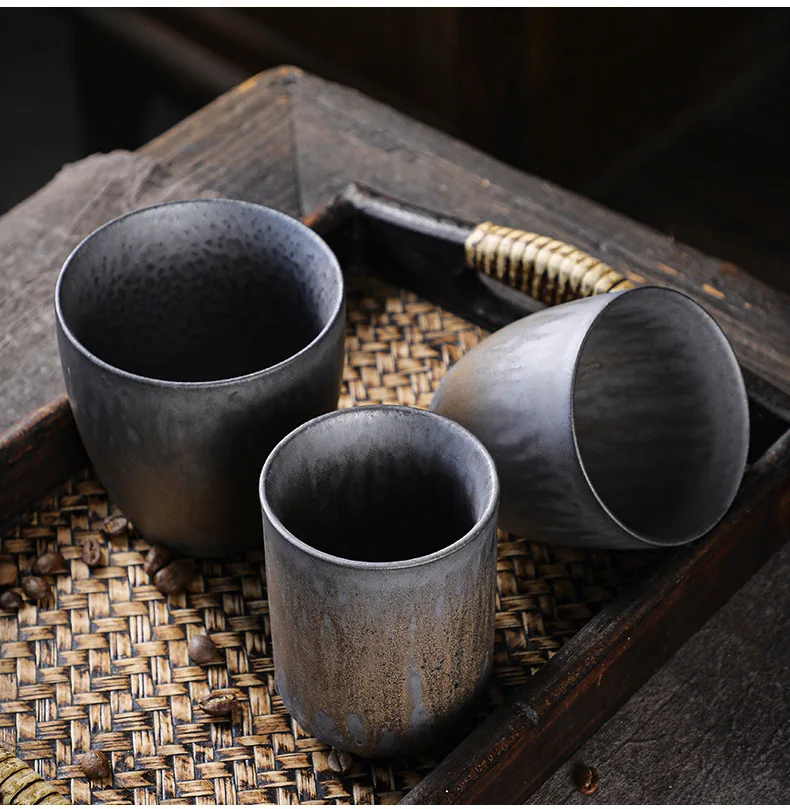 Taza de té grande Vintage, taza maestra, individual, juego de té de kung fu de cerámica vintage japonesa, taza de té, taza de café, agua