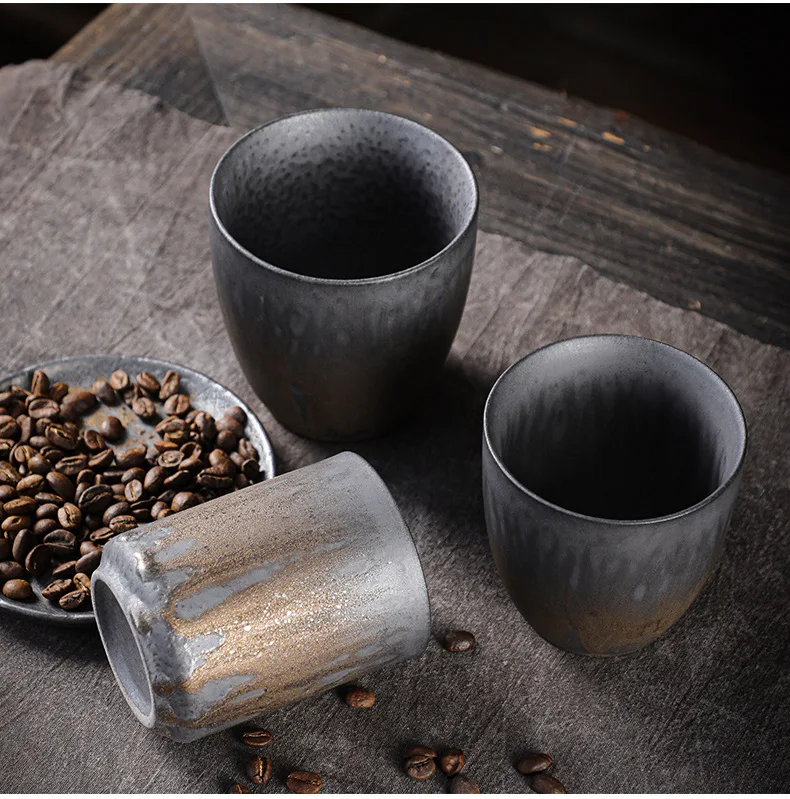 Taza de té grande Vintage, taza maestra, individual, juego de té de kung fu de cerámica vintage japonesa, taza de té, taza de café, agua