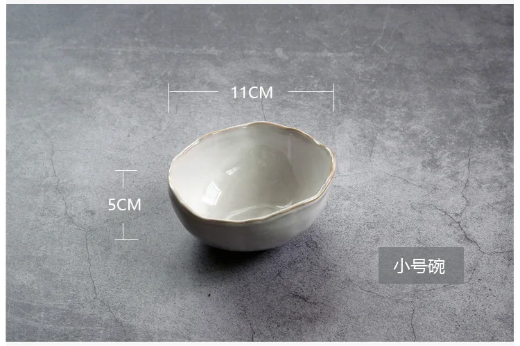 Vajilla de cerámica nórdica Irregular.